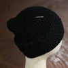 WERKSTATT MUNCHEN 925 silver buckle cashmere knitted hat collection German handmade WM-M8050-TL-BK-F PWM3
